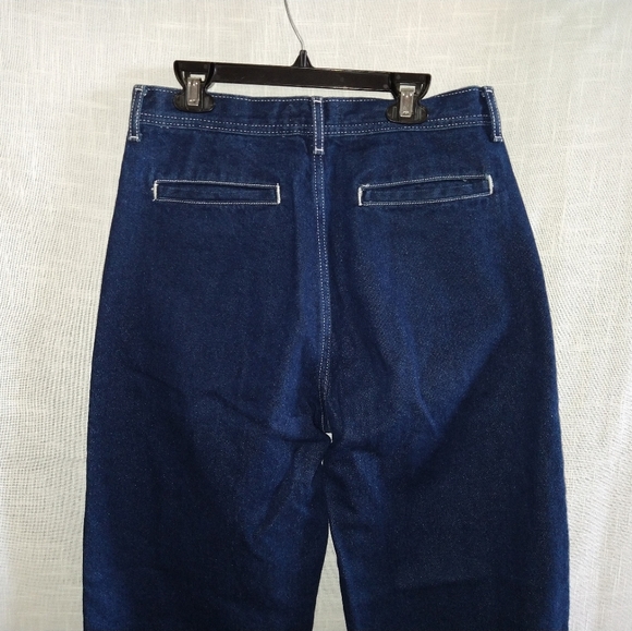 Forever 21 wide leg high rise denim jeans cropped size 27 - Picture 6 of 15